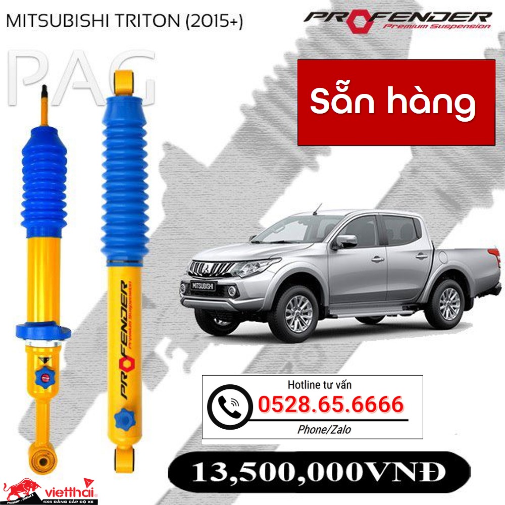 Phuộc Profender PAG chỉnh 4 chế độ dành riêng cho Mitsubishi Triton đời 2015- 2020